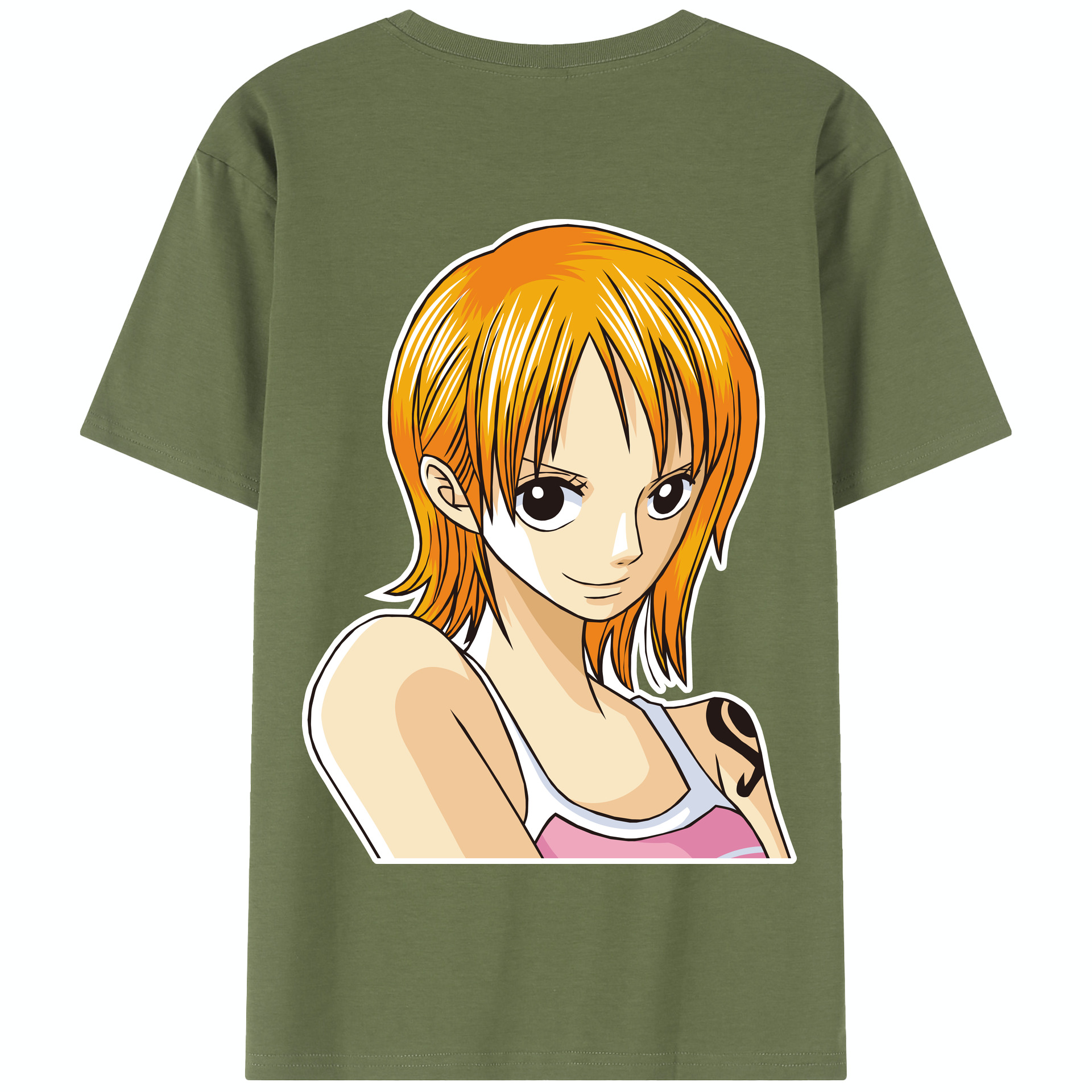 ワンピース ナミ ONE PIECE Nami 綿100％半袖Tシャツ（背面プリント）